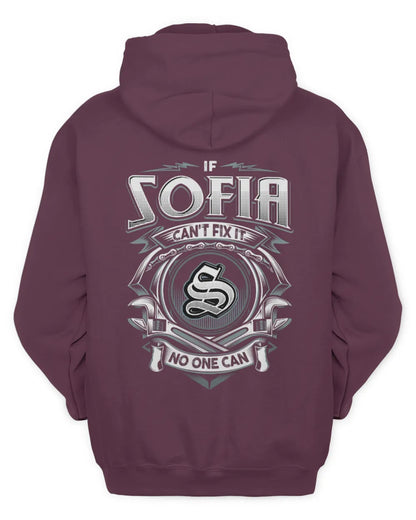 SOFIA AP81-K4-626 - Personalized Ahmed Quote Apparel “If Ahmed Can't Fix It, No One Can” - Unisex Hoodie - Maroon