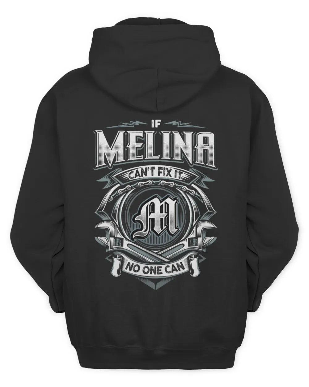 MELINA AP81-K4-626 - Personalized Ahmed Quote Apparel “If Ahmed Can't Fix It, No One Can” - Unisex Hoodie - Black