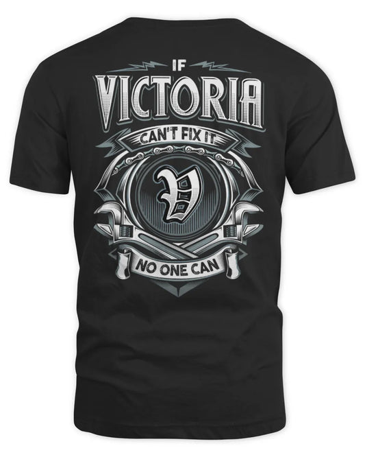 VICTORIA AP81-K4-626 - Personalized Ahmed Quote Apparel “If Ahmed Can't Fix It, No One Can” - Unisex Standard T-Shirt - Black