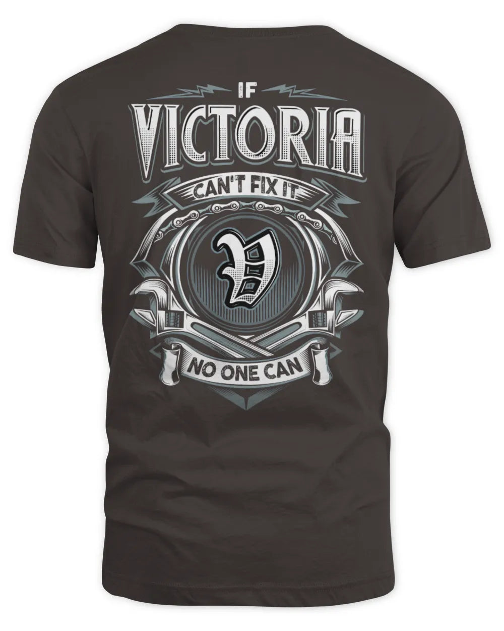VICTORIA AP81-K4-626 - Personalized Ahmed Quote Apparel “If Ahmed Can't Fix It, No One Can” - Unisex Standard T-Shirt - Dark Chocolate