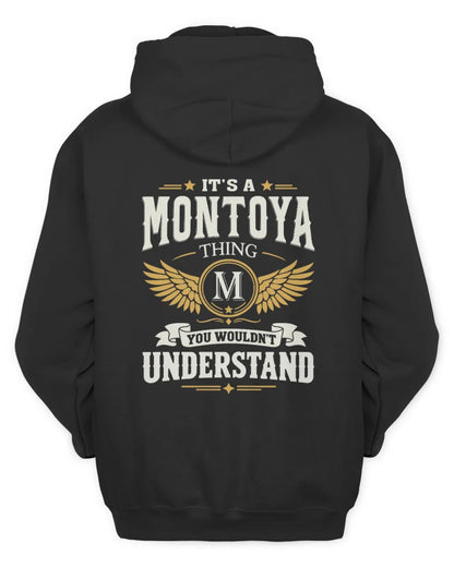 MONTOYA KT06-M008 It’s a [NAME] Thing – You Wouldn’t Understand | Personalized Vintage T-Shirt - Unisex Hoodie - Black