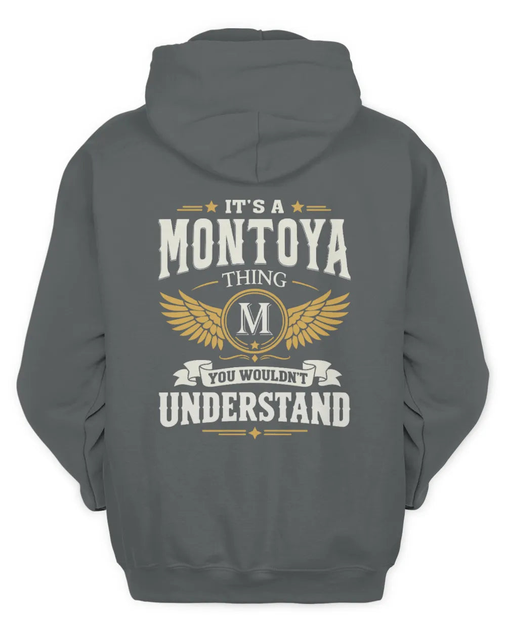 MONTOYA KT06-M008 It’s a [NAME] Thing – You Wouldn’t Understand | Personalized Vintage T-Shirt - Unisex Hoodie - Charcoal