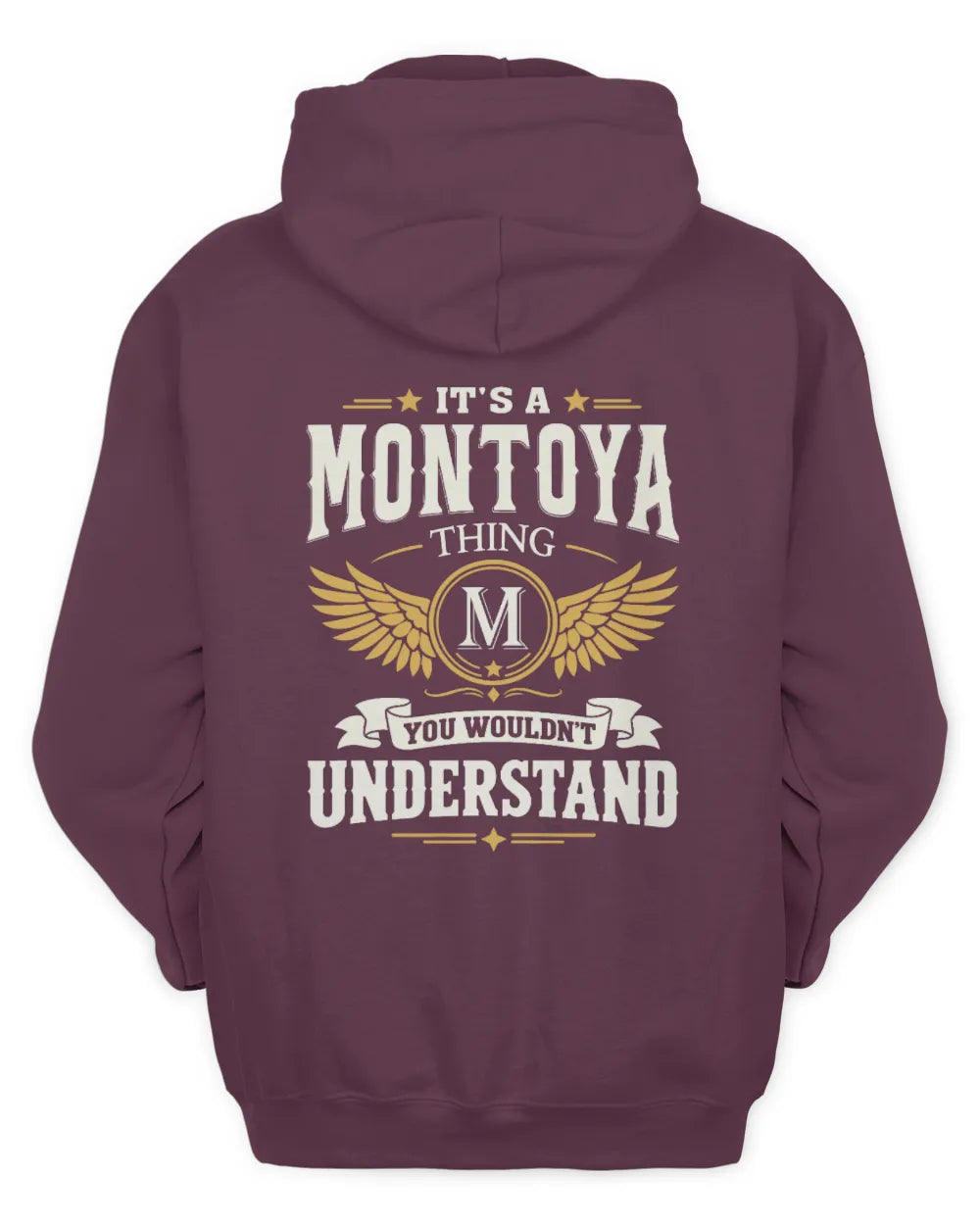 MONTOYA KT06-M008 It’s a [NAME] Thing – You Wouldn’t Understand | Personalized Vintage T-Shirt - Unisex Hoodie - Maroon