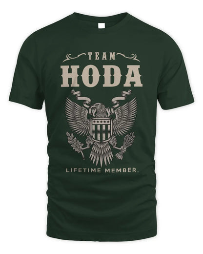 HODA TP06-K82 – Personalized Classic Style Apparel “Team NAME Lifetime Member” - Unisex Standard T-Shirt - Forest Green