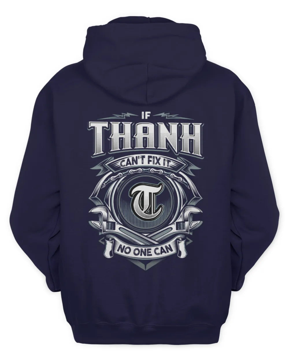 THANH AP81-K4-626 - Personalized Ahmed Quote Apparel “If Ahmed Can't Fix It, No One Can” - Unisex Hoodie - Navy