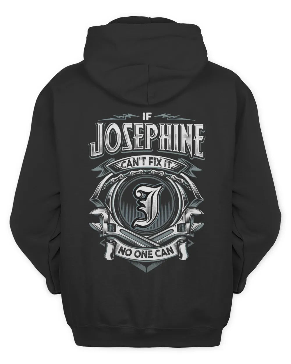 JOSEPHINE AP81-K4-626 - Personalized Ahmed Quote Apparel “If Ahmed Can't Fix It, No One Can” - Unisex Hoodie - Black