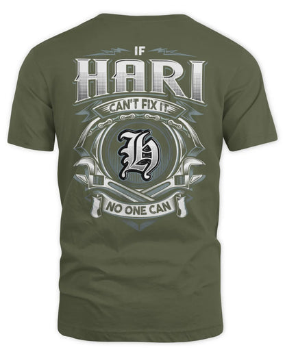 HARI AP81-K4-626 - Personalized Ahmed Quote Apparel “If Ahmed Can't Fix It, No One Can” - Unisex Standard T-Shirt - Military Green
