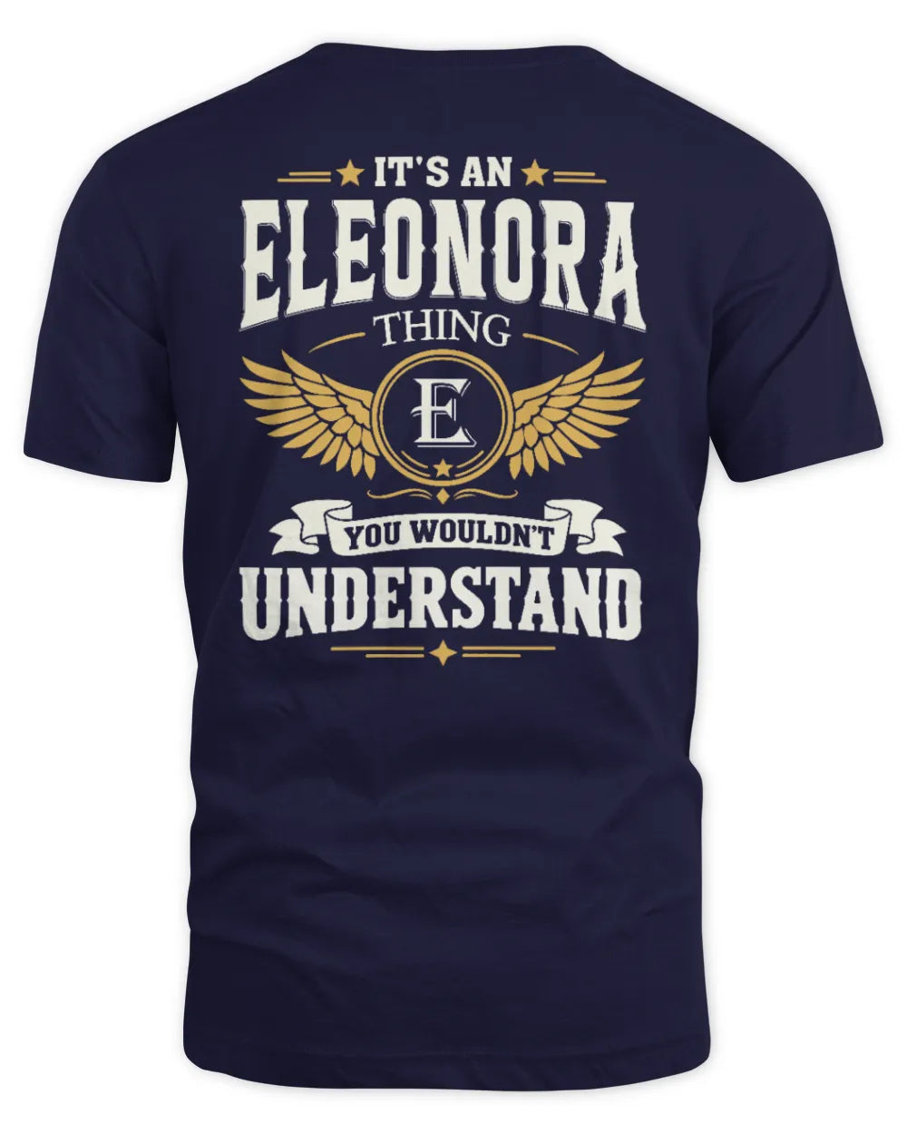 ELEONORA KT06-M008 It’s a [NAME] Thing – You Wouldn’t Understand | Personalized Vintage T-Shirt - Unisex Standard T-Shirt - Navy