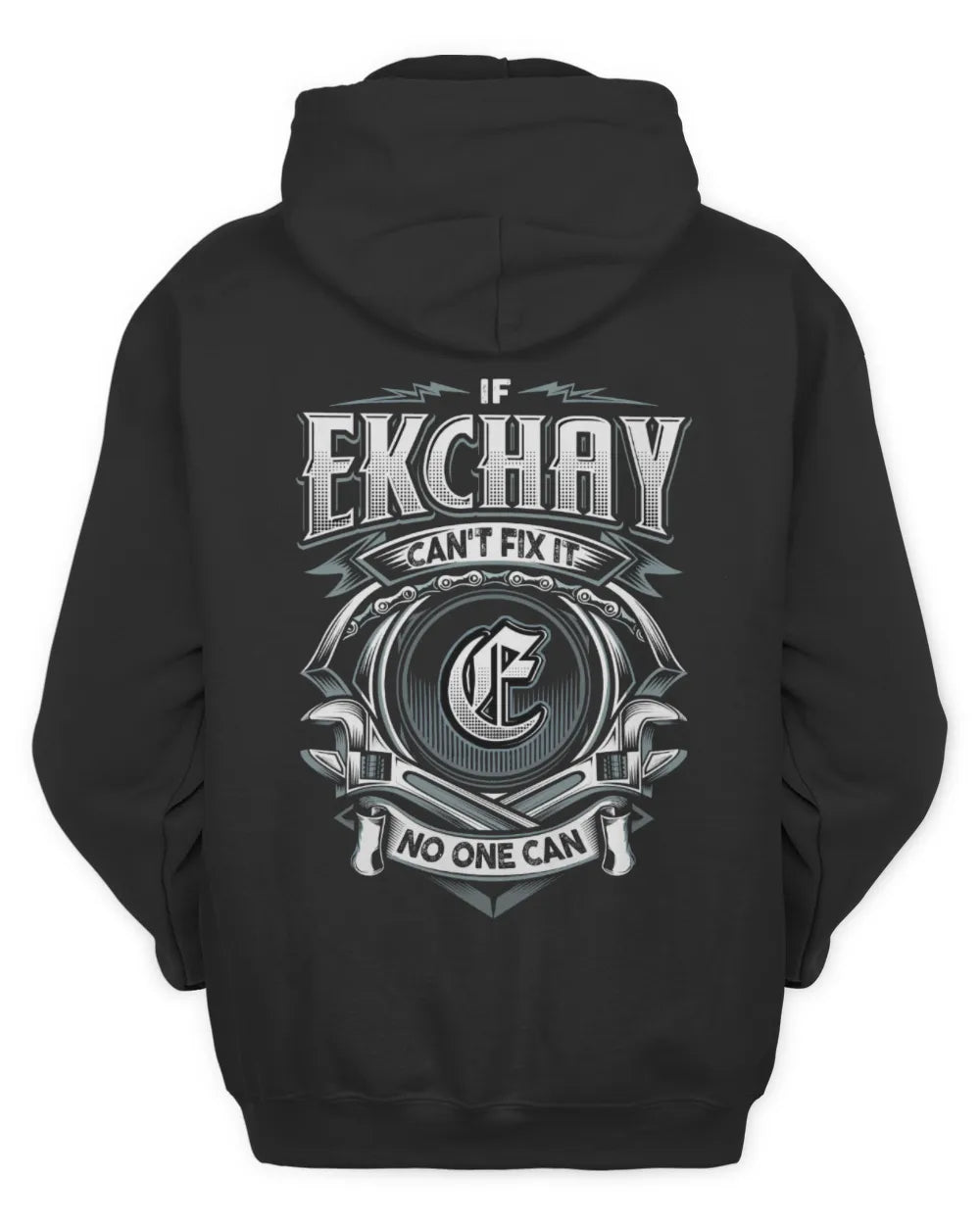 EKCHAY AP81-K4-626 - Personalized Ahmed Quote Apparel “If Ahmed Can't Fix It, No One Can” - Unisex Hoodie - Black