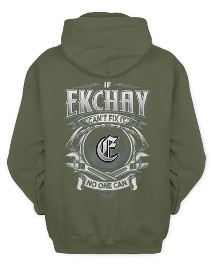 EKCHAY AP81-K4-626 - Personalized Ahmed Quote Apparel “If Ahmed Can't Fix It, No One Can” - Unisex Hoodie - Military Green