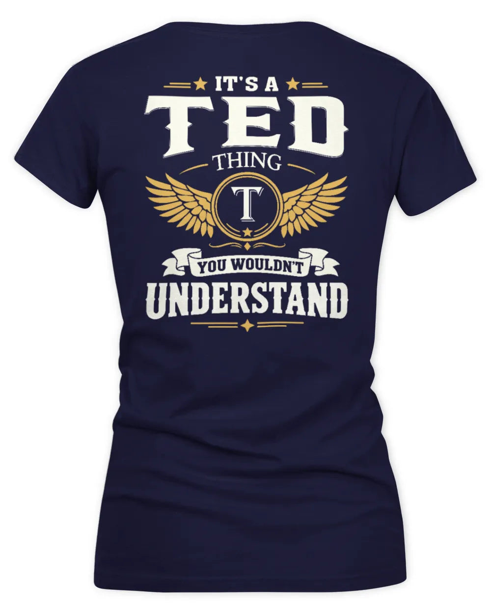TED KT06-M008 It’s a [NAME] Thing – You Wouldn’t Understand | Personalized Vintage T-Shirt - Women's V-Neck T-Shirt - Navy