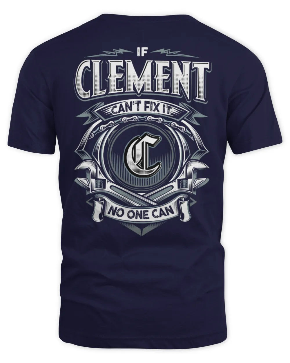 CLEMENT AP81-K4-626 - Personalized Ahmed Quote Apparel “If Ahmed Can't Fix It, No One Can” - Unisex Standard T-Shirt - Navy