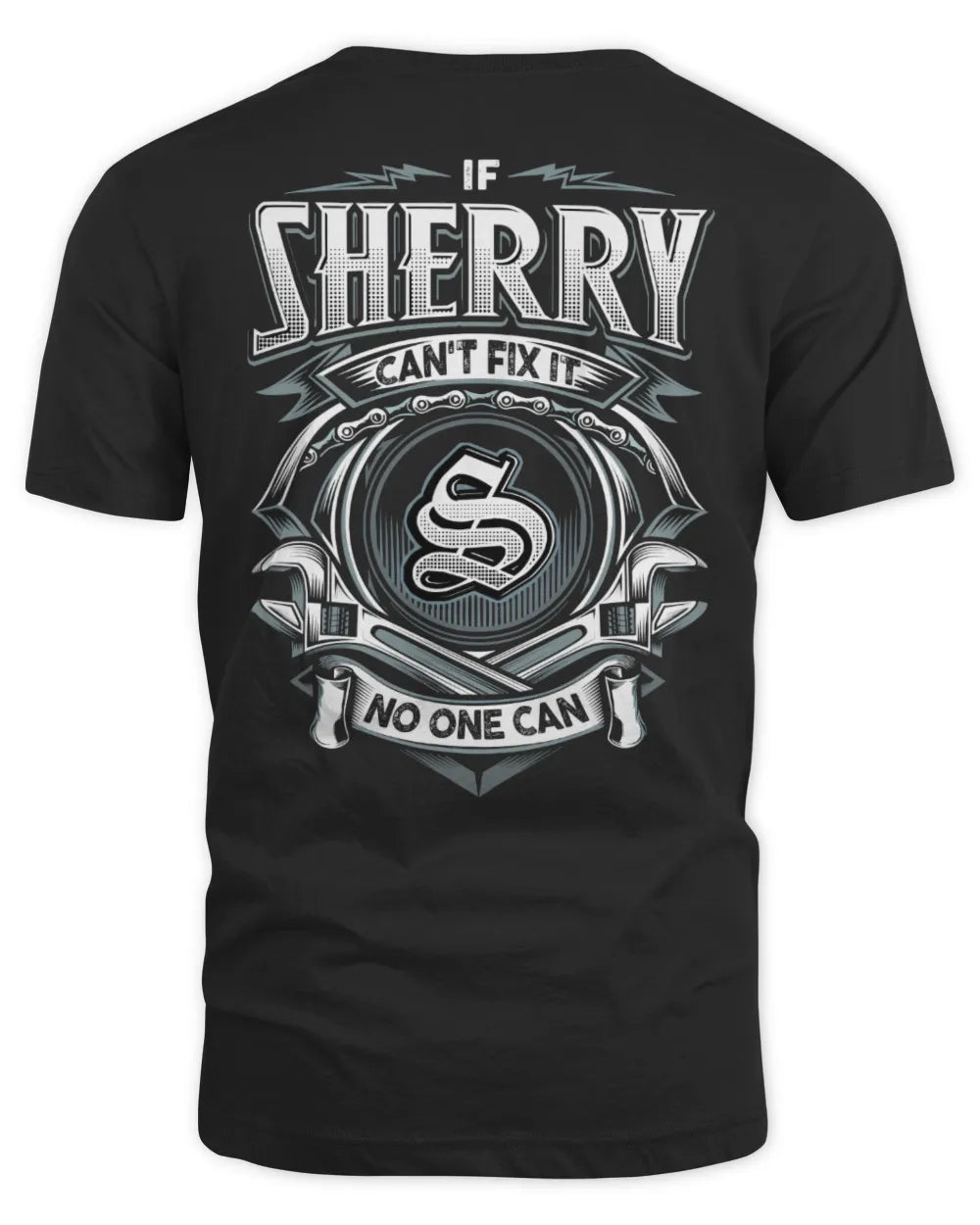 SHERRY AP81-K4-626 - Personalized Ahmed Quote Apparel “If Ahmed Can't Fix It, No One Can” - Unisex Standard T-Shirt - Black