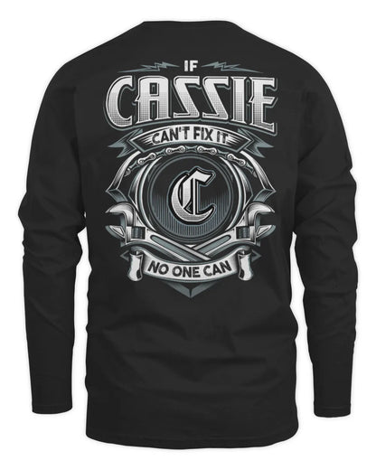 CASSIE AP81-K4-626 - Personalized Ahmed Quote Apparel “If Ahmed Can't Fix It, No One Can” - Men's Long Sleeved T-Shirt - Black