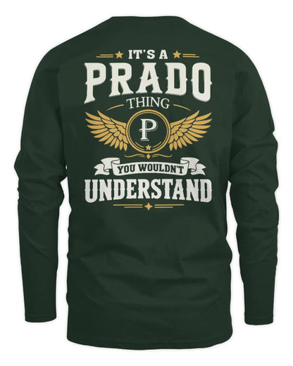 PRADO KT06-M008 It’s a [NAME] Thing – You Wouldn’t Understand | Personalized Vintage T-Shirt - Men's Long Sleeved T-Shirt - Forest Green
