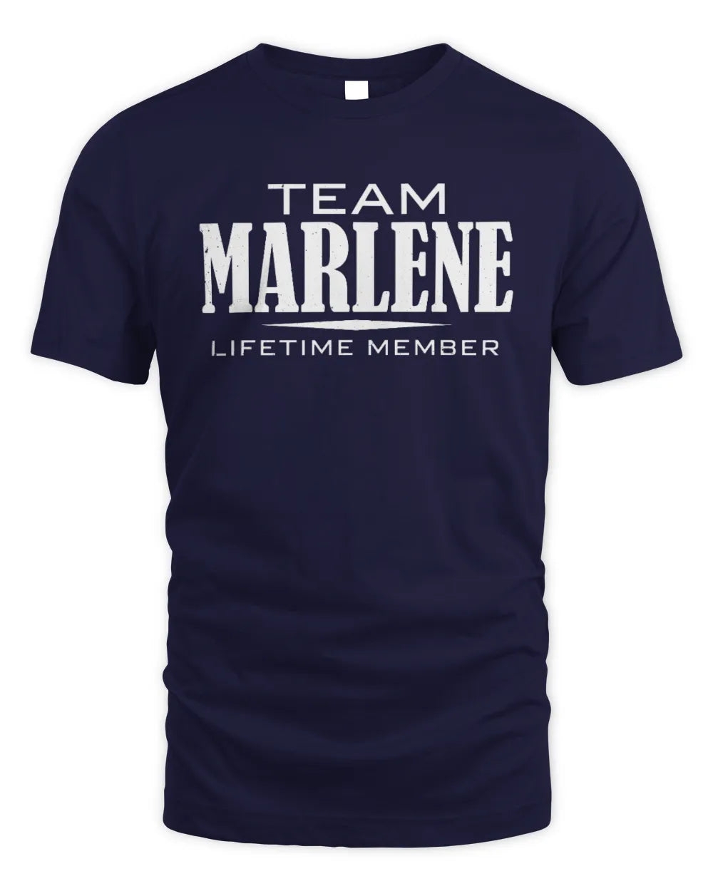 MARLENE BL62-K4-128 - Personalized “Team NAME Lifetime Member” - Unisex Standard T-Shirt - Navy