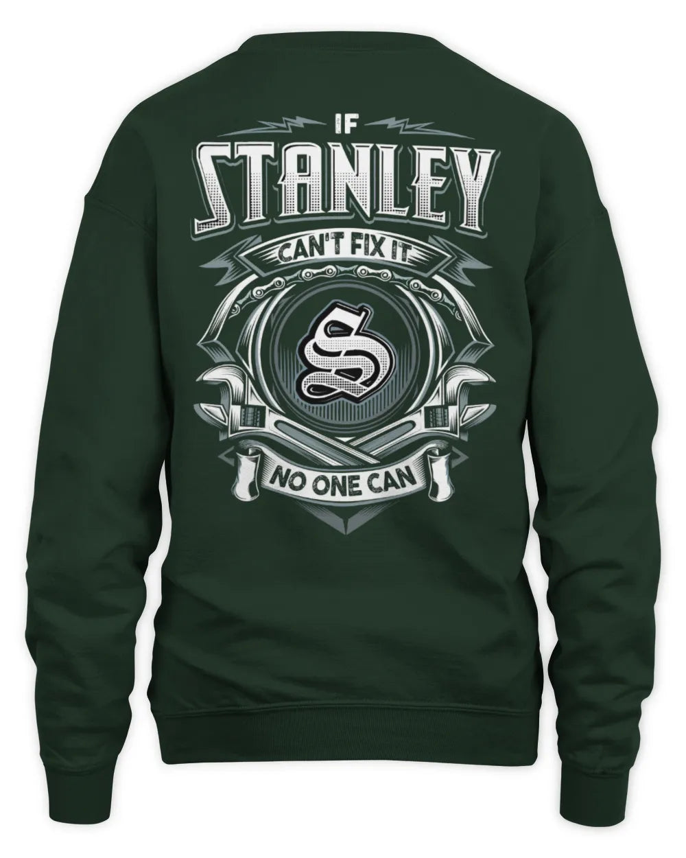 STANLEY AP81-K4-626 - Personalized Ahmed Quote Apparel “If Ahmed Can't Fix It, No One Can” - Unisex Sweatshirt - Forest Green