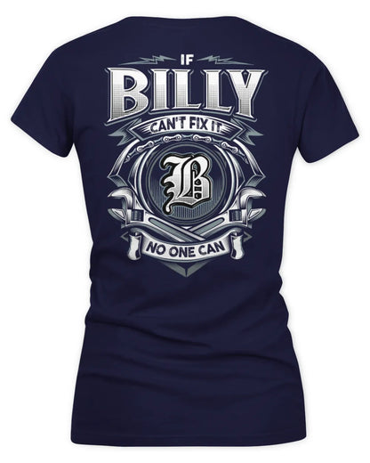 BILLY AP81-K4-626 - Personalized Ahmed Quote Apparel “If Ahmed Can't Fix It, No One Can” - Women's V-Neck T-Shirt - Navy