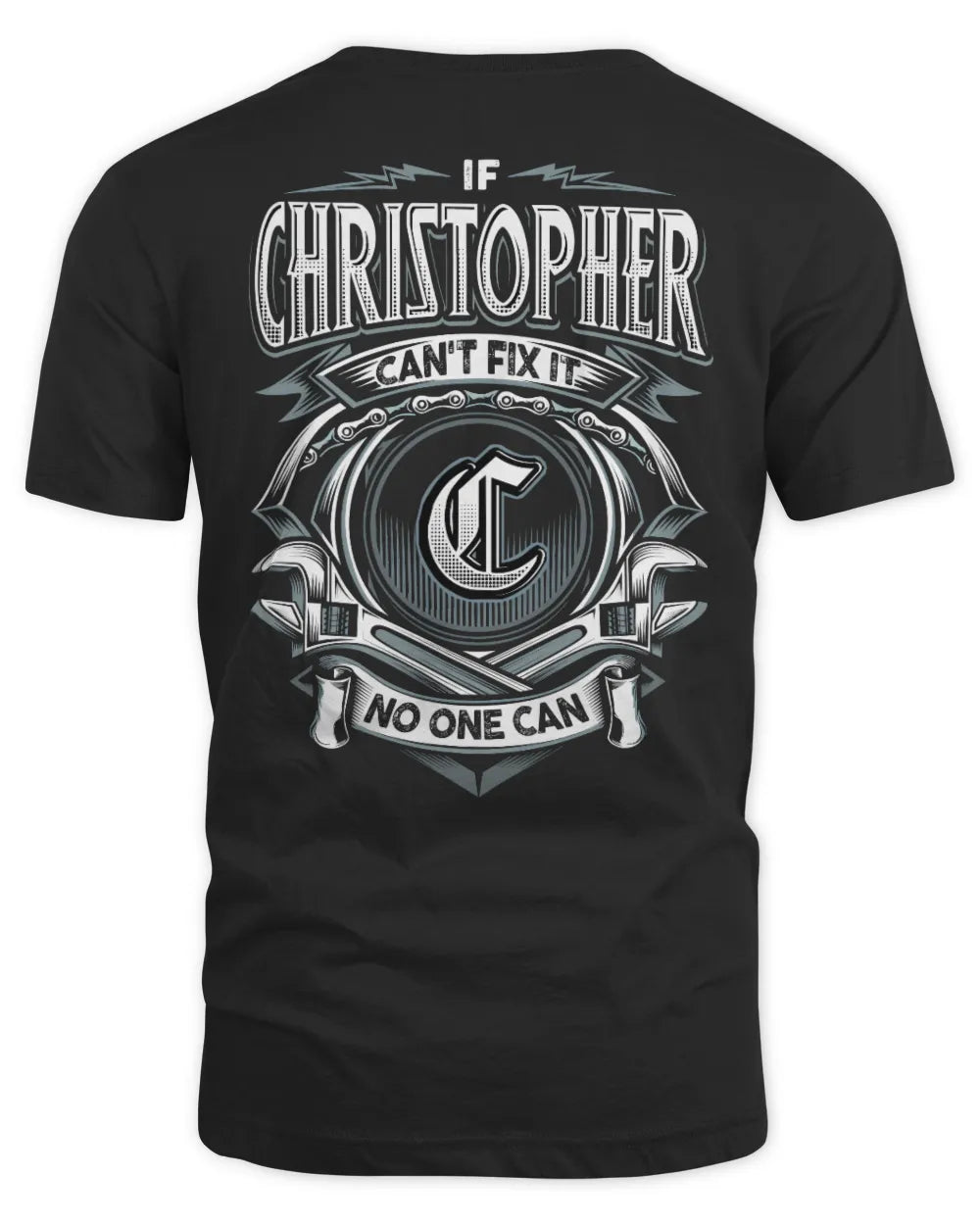 CHRISTOPHER AP81-K4-626 - Personalized Ahmed Quote Apparel “If Ahmed Can't Fix It, No One Can” - Unisex Standard T-Shirt - Black