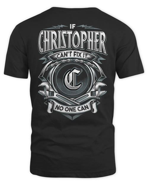 CHRISTOPHER AP81-K4-626 - Personalized Ahmed Quote Apparel “If Ahmed Can't Fix It, No One Can” - Unisex Standard T-Shirt - Black