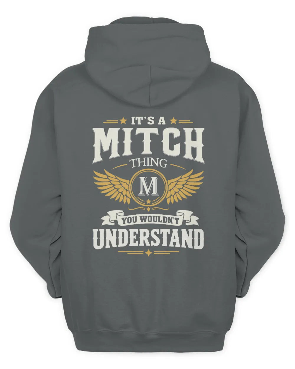 MITCH KT06-M008 It’s a [NAME] Thing – You Wouldn’t Understand | Personalized Vintage T-Shirt - Unisex Hoodie - Charcoal