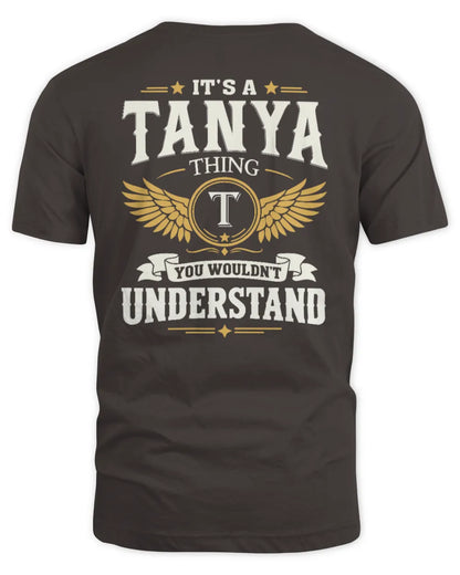 TANYA KT06-M008 It’s a [NAME] Thing – You Wouldn’t Understand | Personalized Vintage T-Shirt - Unisex Standard T-Shirt - Dark Chocolate