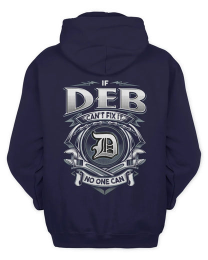 DEB AP81-K4-626 - Personalized Ahmed Quote Apparel “If Ahmed Can't Fix It, No One Can” - Unisex Hoodie - Navy