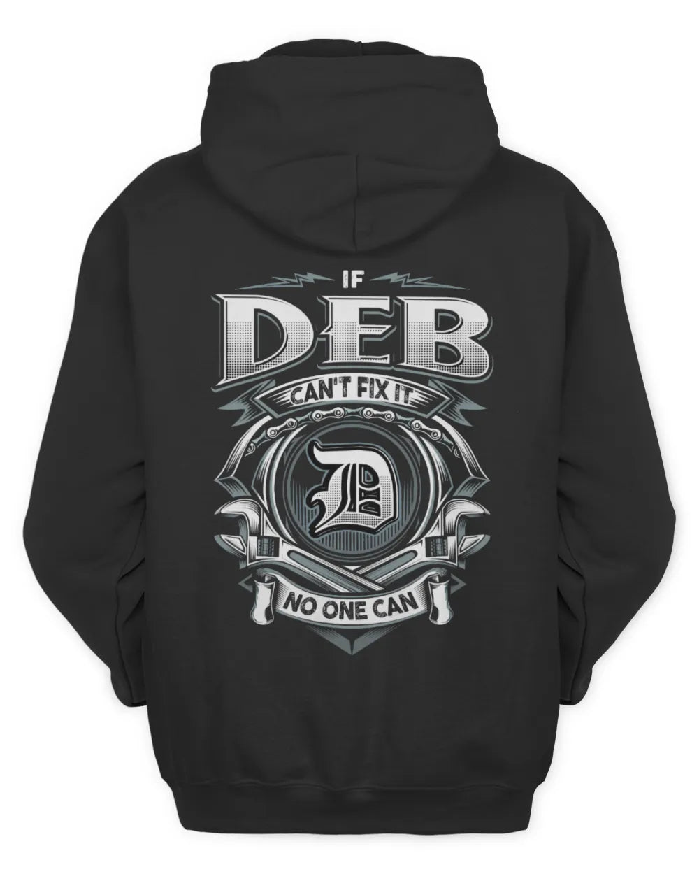 DEB AP81-K4-626 - Personalized Ahmed Quote Apparel “If Ahmed Can't Fix It, No One Can” - Unisex Hoodie - Black