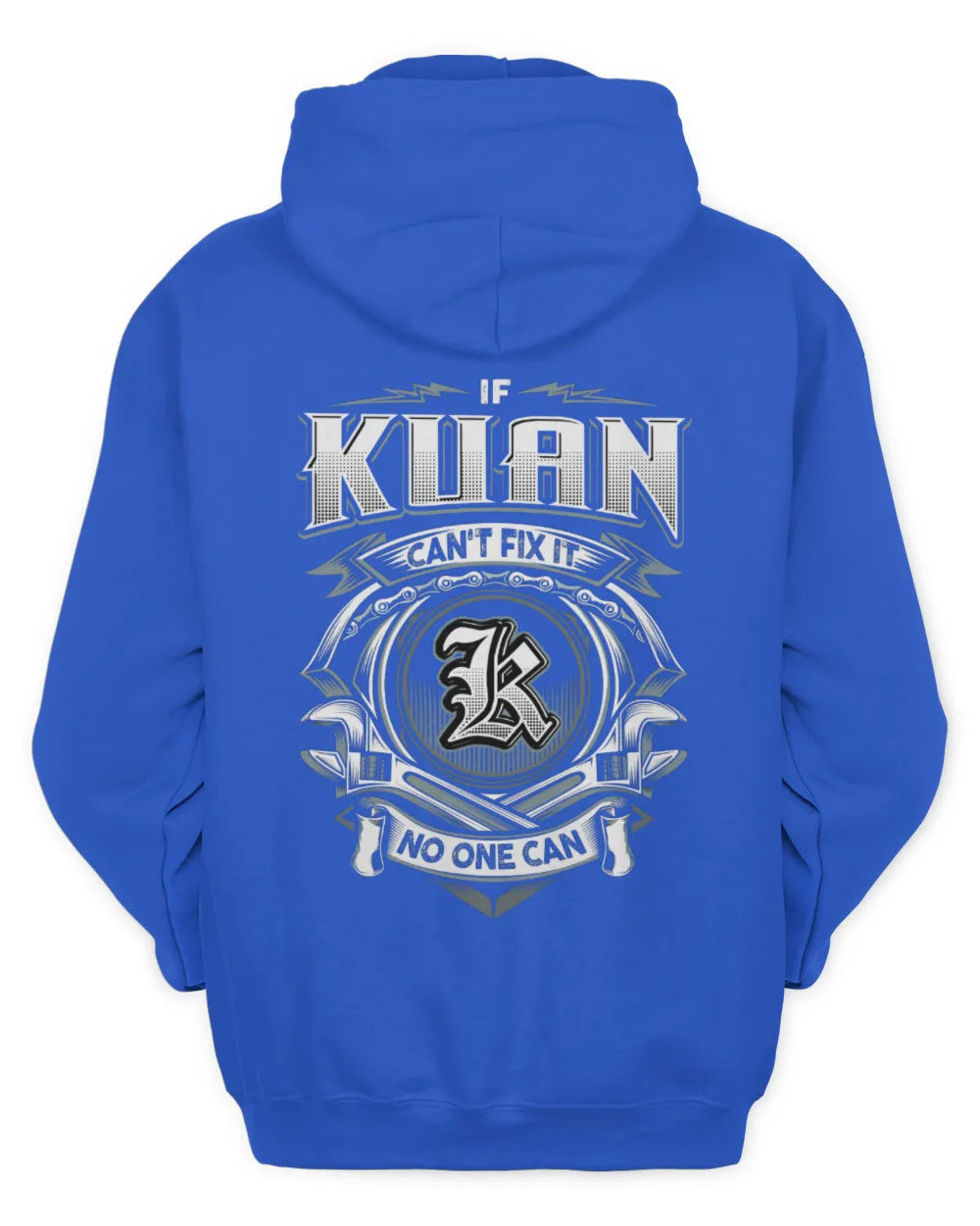 KUAN AP81-K4-626 - Personalized Ahmed Quote Apparel “If Ahmed Can't Fix It, No One Can” - Unisex Hoodie - Royal