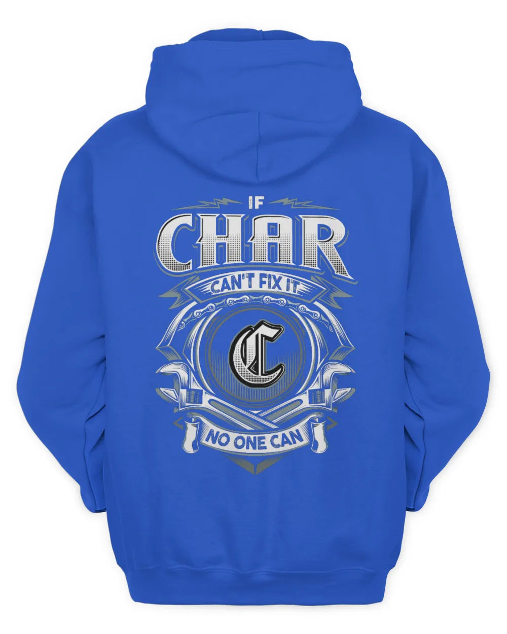 CHAR AP81-K4-626 - Personalized Ahmed Quote Apparel “If Ahmed Can't Fix It, No One Can” - Unisex Hoodie - Royal