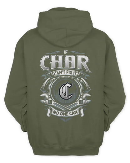 CHAR AP81-K4-626 - Personalized Ahmed Quote Apparel “If Ahmed Can't Fix It, No One Can” - Unisex Hoodie - Military Green