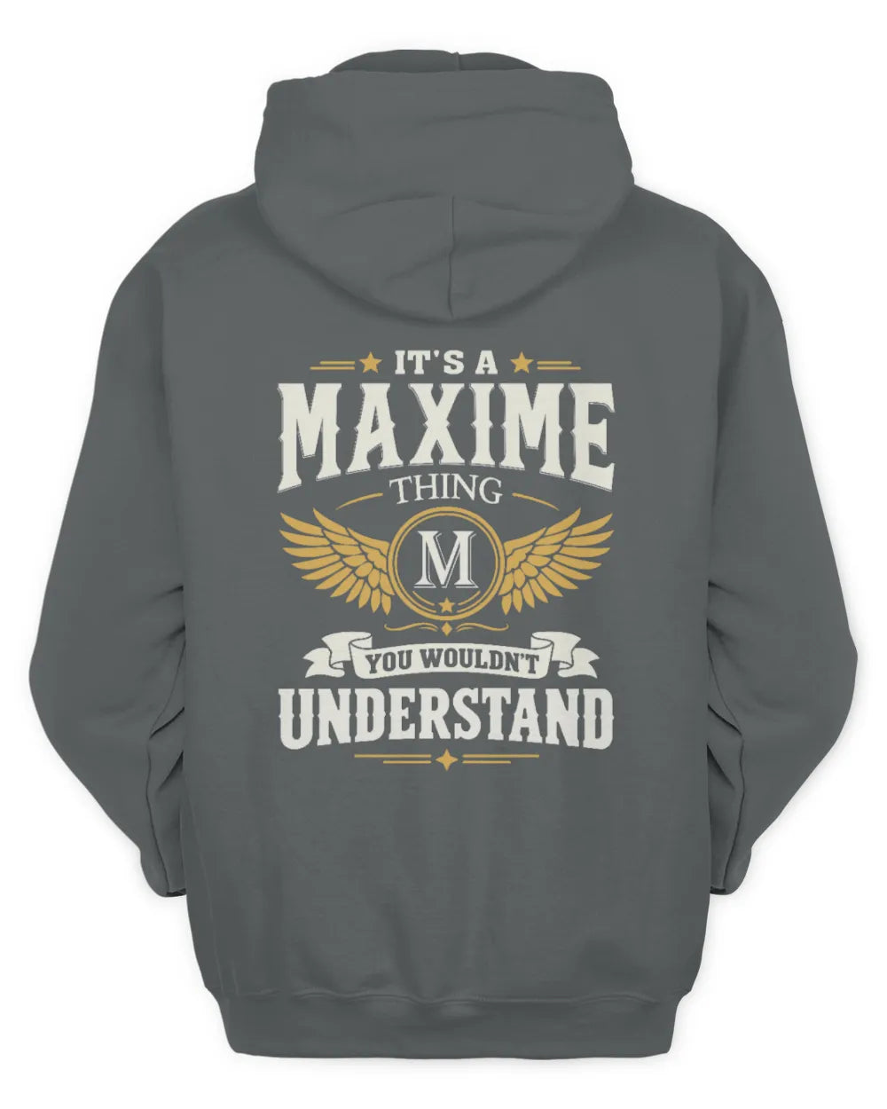 MAXIME KT06-M008 It’s a [NAME] Thing – You Wouldn’t Understand | Personalized Vintage T-Shirt - Unisex Hoodie - Charcoal