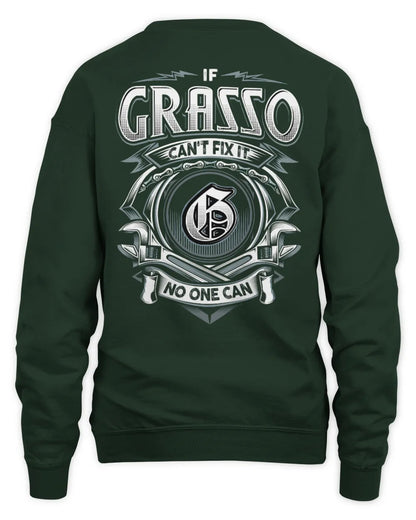 GRASSO AP81-K4-626 - Personalized Ahmed Quote Apparel “If Ahmed Can't Fix It, No One Can” - Unisex Sweatshirt - Forest Green