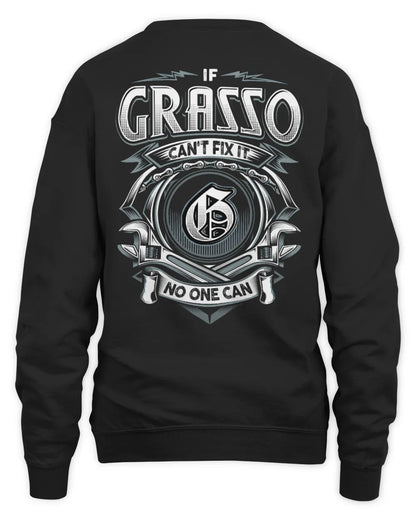 GRASSO AP81-K4-626 - Personalized Ahmed Quote Apparel “If Ahmed Can't Fix It, No One Can” - Unisex Sweatshirt - Black