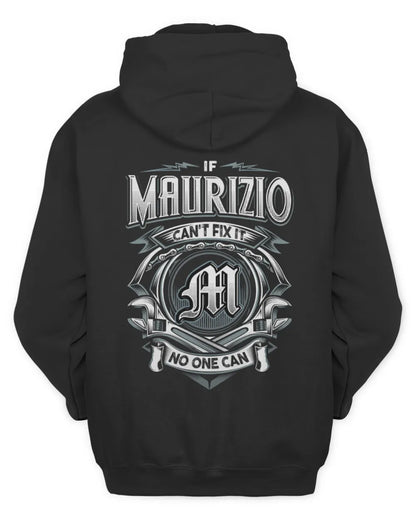 MAURIZIO AP81-K4-626 - Personalized Ahmed Quote Apparel “If Ahmed Can't Fix It, No One Can” - Unisex Hoodie - Black