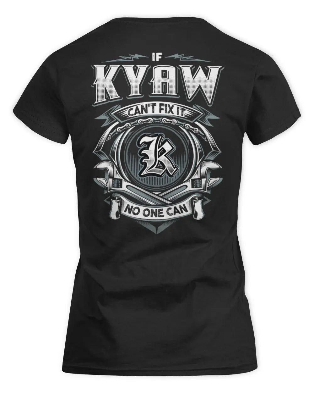 KYAW AP81-K4-626 - Personalized Ahmed Quote Apparel “If Ahmed Can't Fix It, No One Can” - Women's Standard T-Shirt - Black