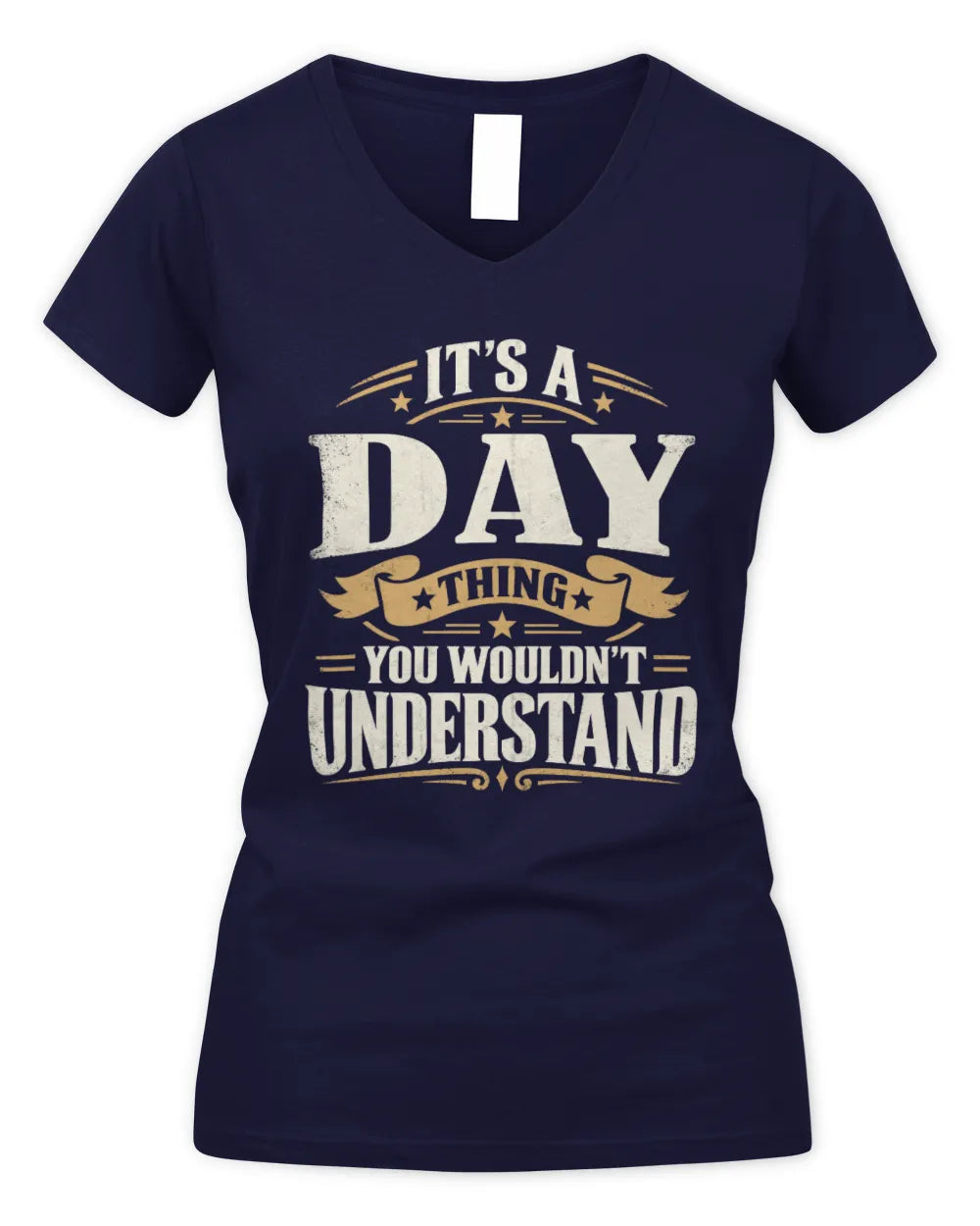 DAY P08 TH51 - Personalized “It’s a/an [NAME] Thing – You Wouldn’t Understand” Shirt - Women's V-Neck T-Shirt - Navy