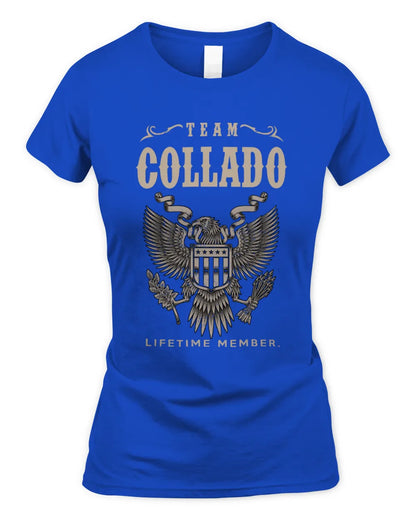 COLLADO TP06-K82 – Personalized Classic Style Apparel “Team NAME Lifetime Member” - Women's Standard T-Shirt - Royal