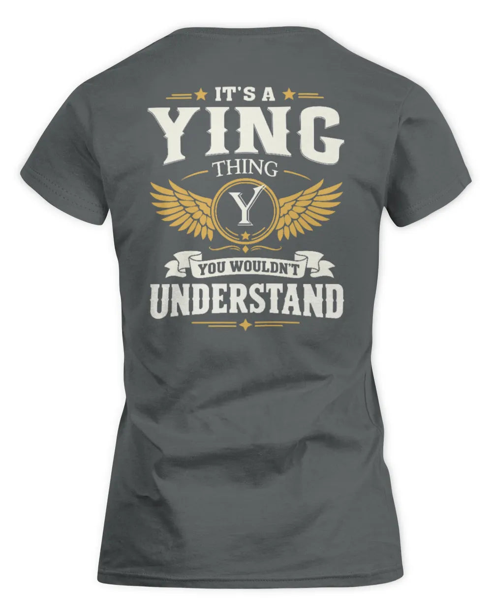 YING KT06-M008 It’s a [NAME] Thing – You Wouldn’t Understand | Personalized Vintage T-Shirt - Women's Standard T-Shirt - Charcoal