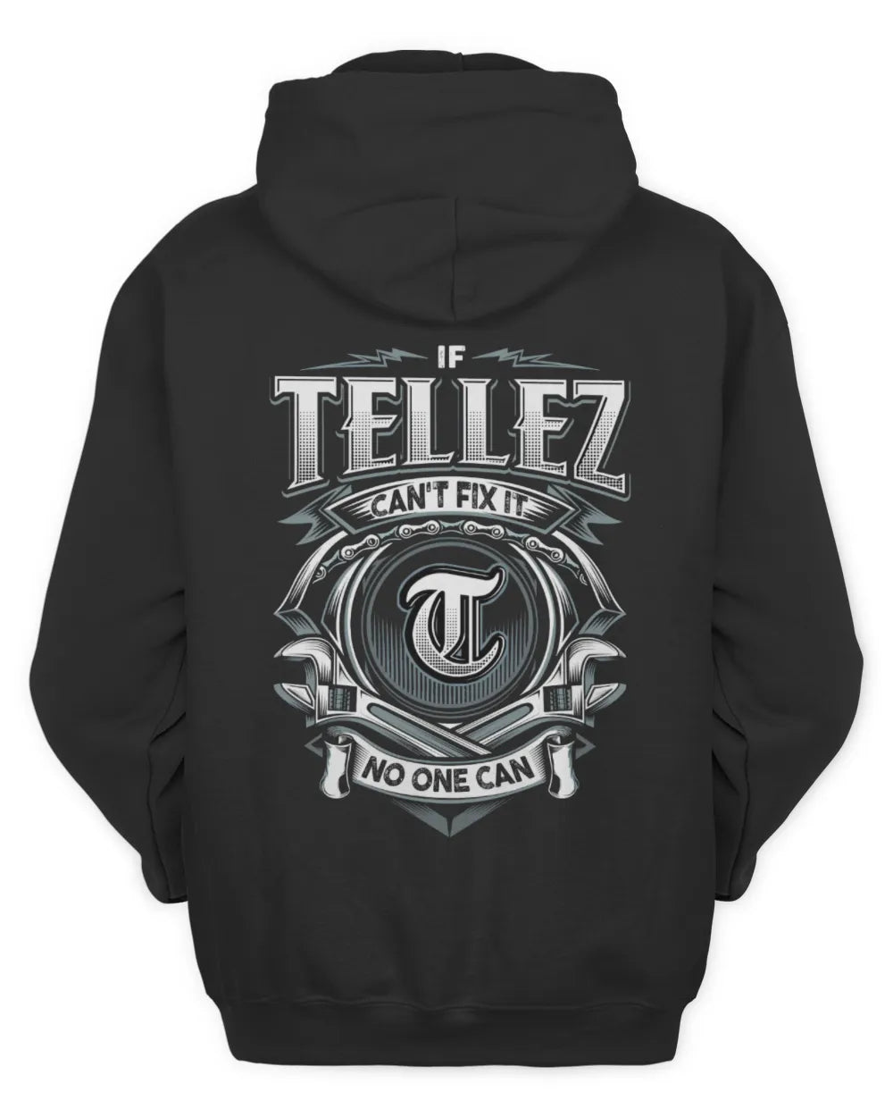 TELLEZ AP81-K4-626 - Personalized Ahmed Quote Apparel “If Ahmed Can't Fix It, No One Can” - Unisex Hoodie - Black