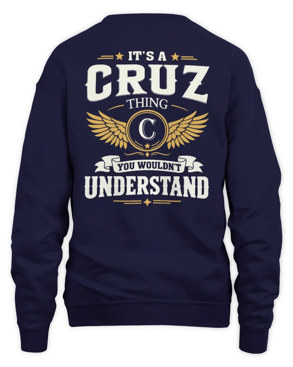 CRUZ KT06-M008 It’s a [NAME] Thing – You Wouldn’t Understand | Personalized Vintage T-Shirt - Unisex Sweatshirt - Navy