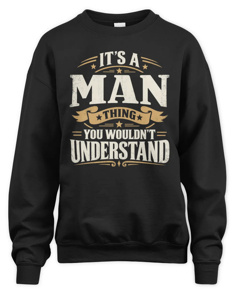 MAN P08 TH51 - Personalized “It’s a/an [NAME] Thing – You Wouldn’t Understand” Shirt - Unisex Sweatshirt - Black