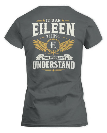 EILEEN KT06-M008 It’s a [NAME] Thing – You Wouldn’t Understand | Personalized Vintage T-Shirt - Women's Standard T-Shirt - Charcoal