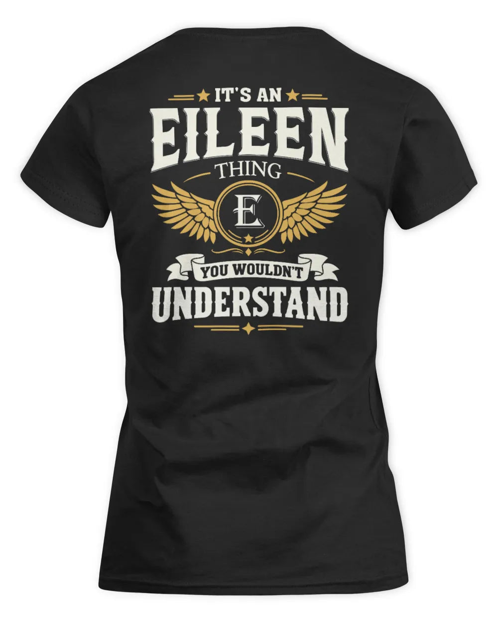 EILEEN KT06-M008 It’s a [NAME] Thing – You Wouldn’t Understand | Personalized Vintage T-Shirt - Women's Standard T-Shirt - Black
