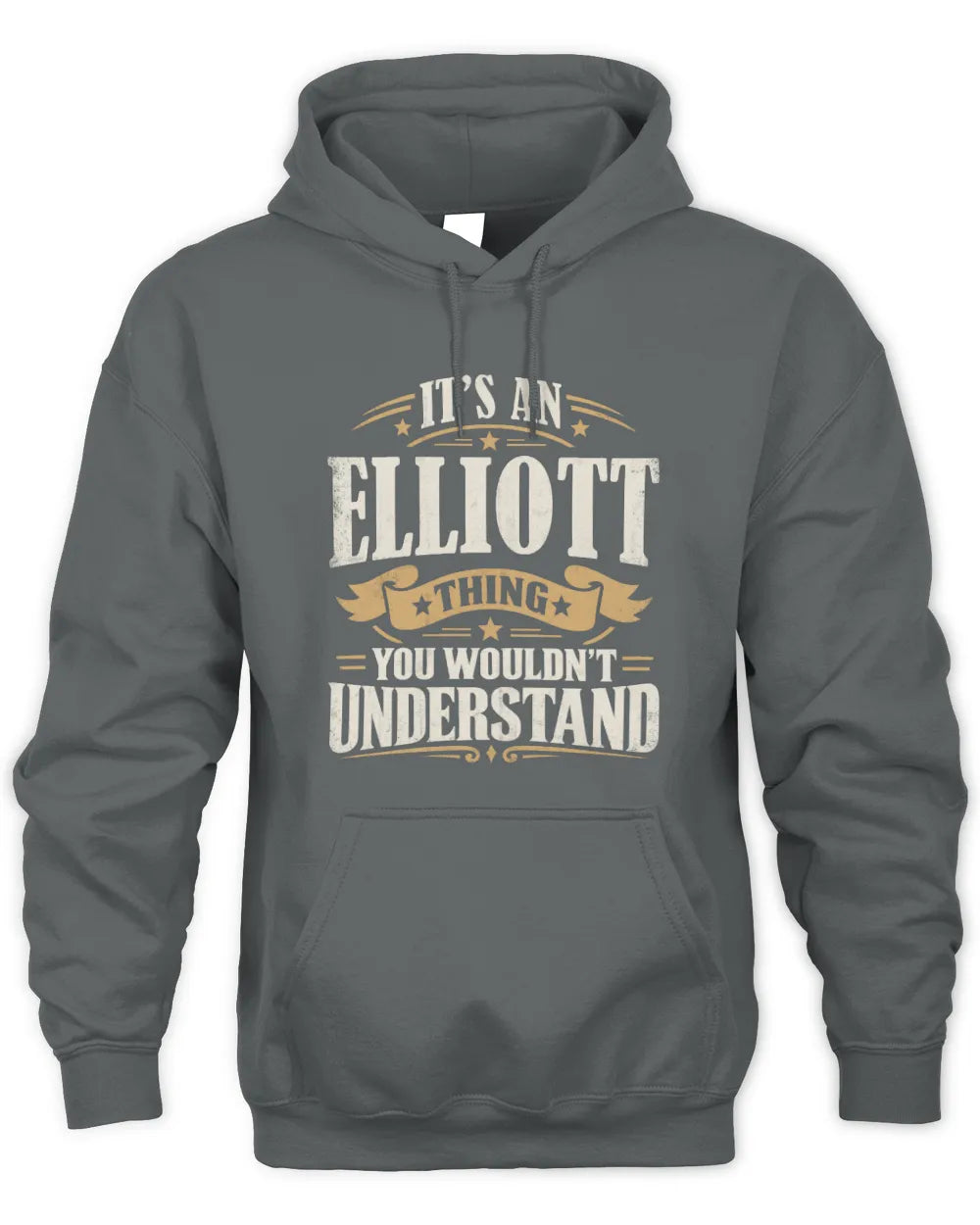 ELLIOTT P08 TH51 - Personalized “It’s a/an [NAME] Thing – You Wouldn’t Understand” Shirt - Unisex Hoodie - Charcoal