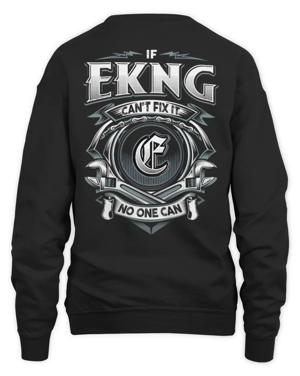 EKNG AP81-K4-626 - Personalized Ahmed Quote Apparel “If Ahmed Can't Fix It, No One Can” - Unisex Sweatshirt - Black