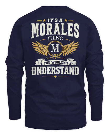 MORALES KT06-M008 It’s a [NAME] Thing – You Wouldn’t Understand | Personalized Vintage T-Shirt - Men's Long Sleeved T-Shirt - Navy