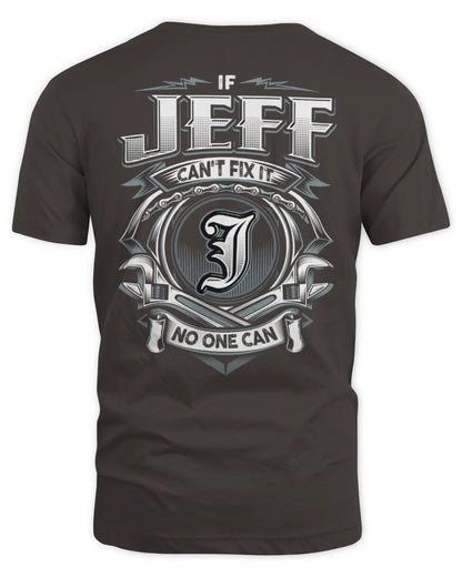 JEFF AP81-K4-626 - Personalized Ahmed Quote Apparel “If Ahmed Can't Fix It, No One Can” - Unisex Standard T-Shirt - Dark Chocolate