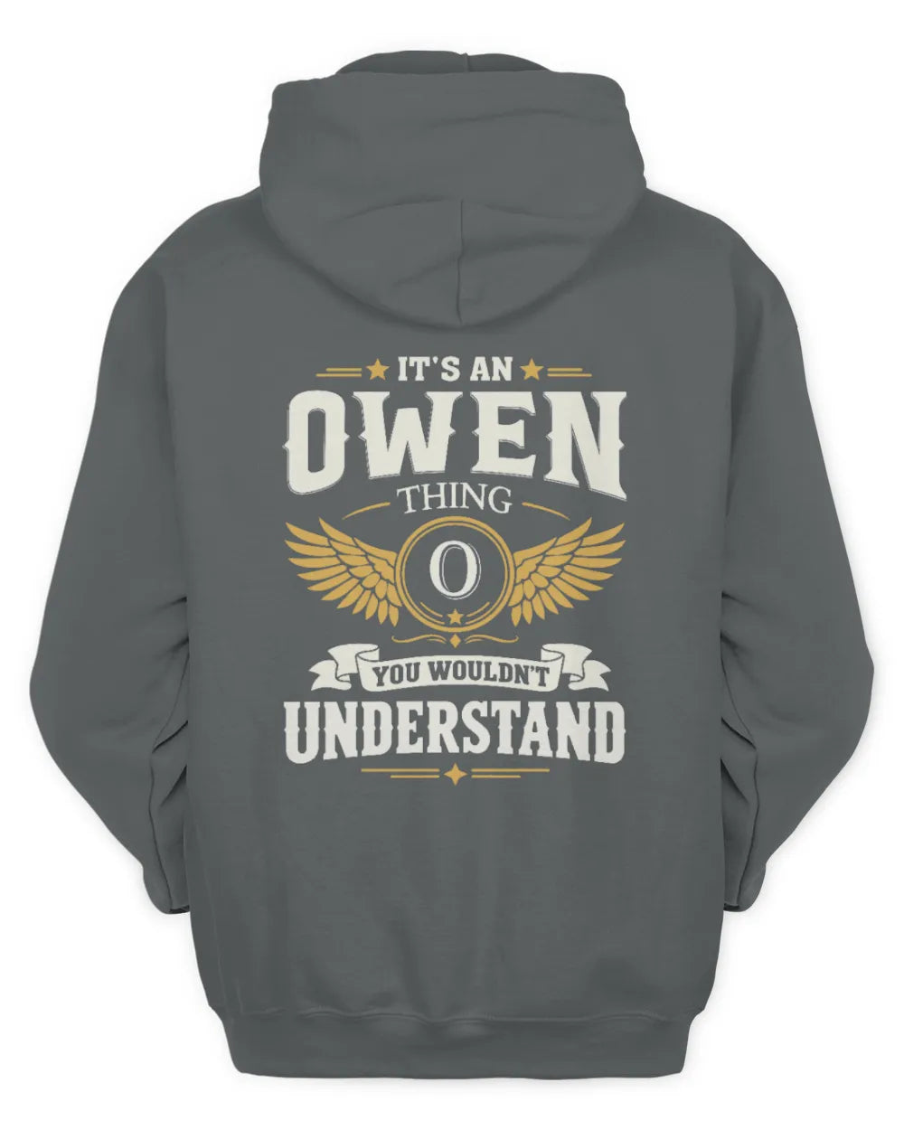 OWEN KT06-M008 It’s a [NAME] Thing – You Wouldn’t Understand | Personalized Vintage T-Shirt - Unisex Hoodie - Charcoal