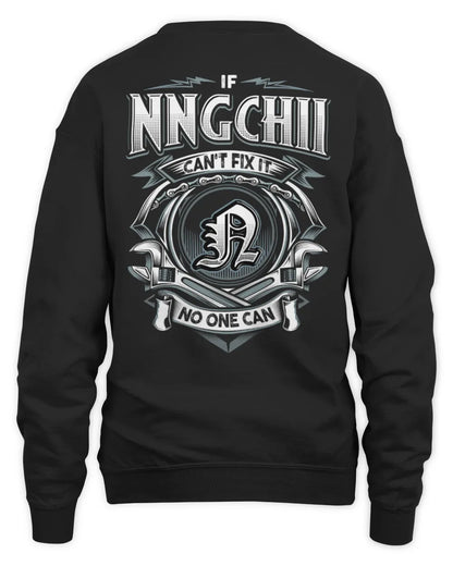 NNGCHII AP81-K4-626 - Personalized Ahmed Quote Apparel “If Ahmed Can't Fix It, No One Can” - Unisex Sweatshirt - Black